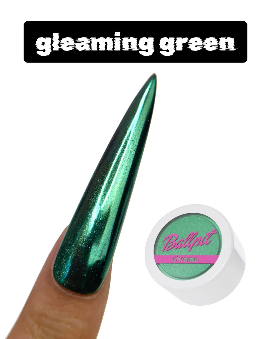 Gleaming Green - Chrome Powder