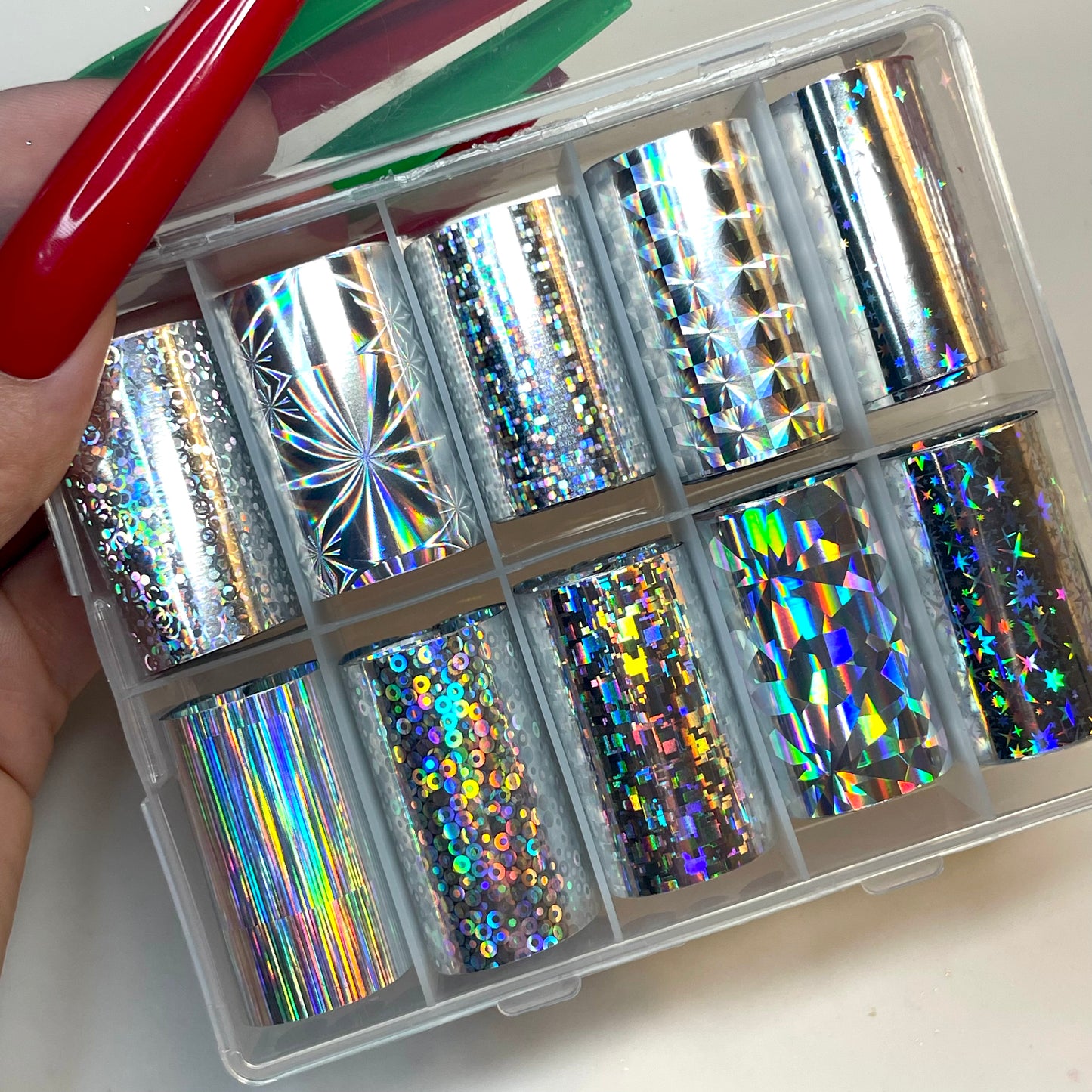 Silver Tinsel Foil Set