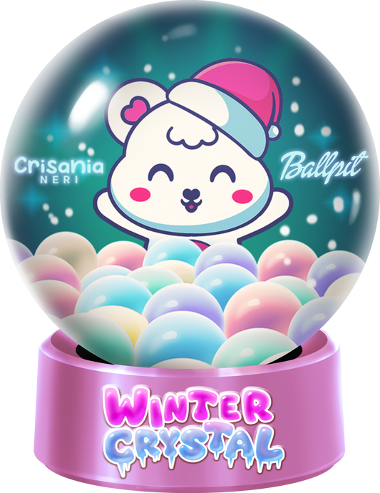 Winter Crystal Snow Globe Sticker