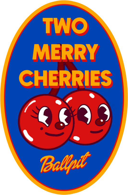 Two Merry Cherries Sticker