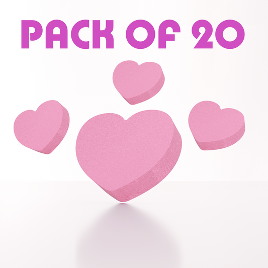 Heart buffer Pack of 20