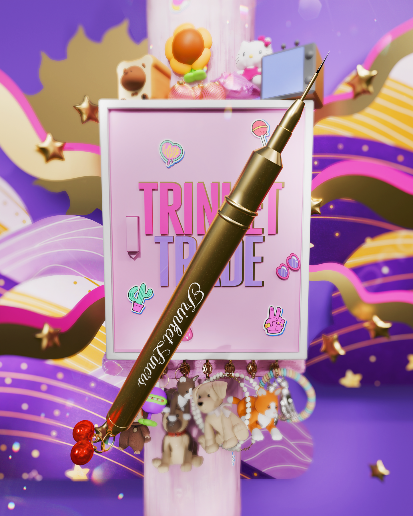Trinket Liner - Cherries (6mm)