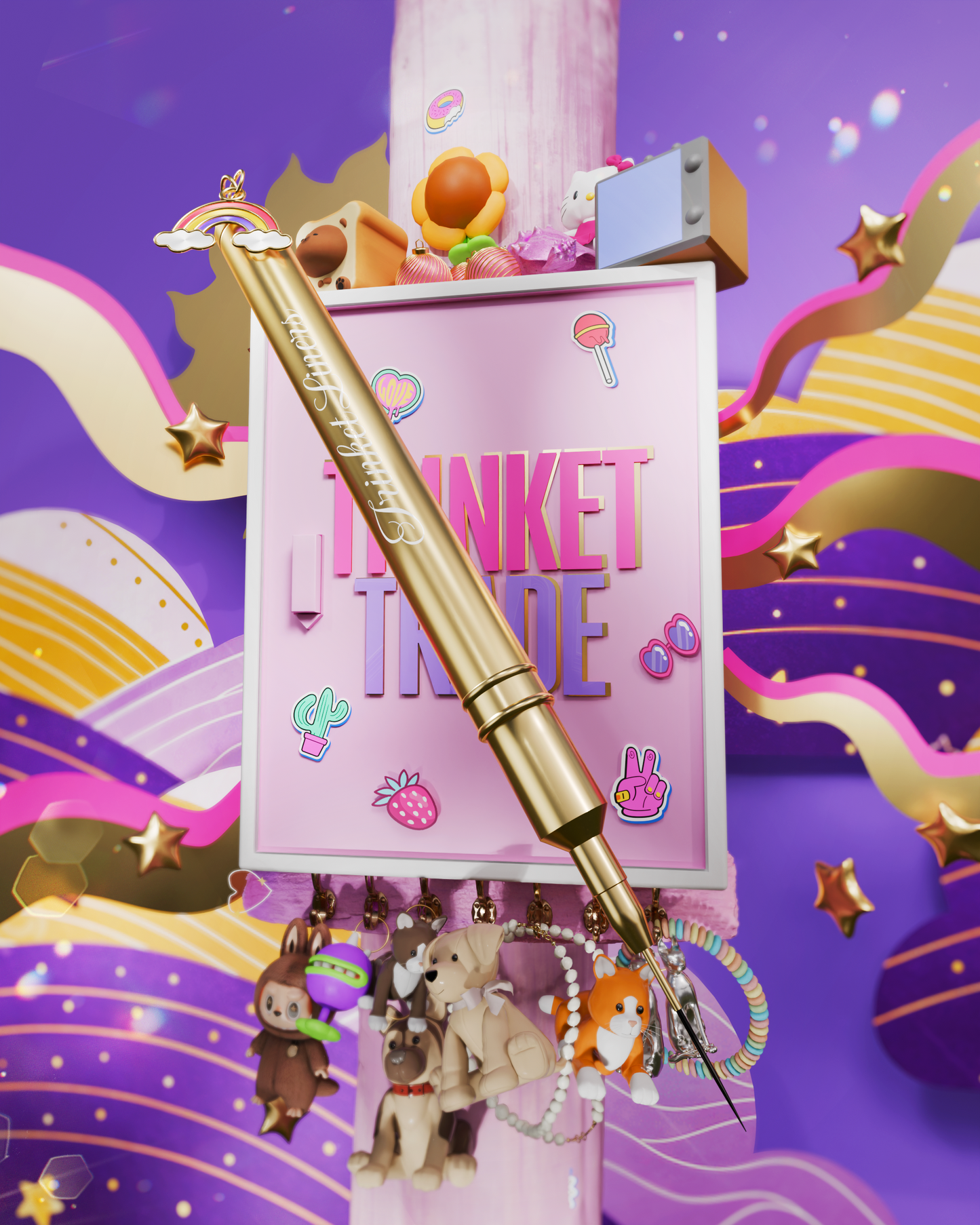 Trinket Liner - Rainbow (15mm)