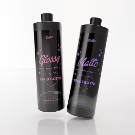 Glossy x Matte Topcoats Refill Bottles Bundle
